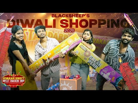 தீபாவளின்னாலே வெடி தான் ✴️ Diwali Fun Vlog | Blacksheep