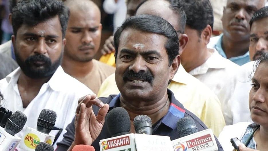 `தமிழ்நாடுக்கு 5 தலைநகரங்கள்; அன்பான சர்வாதிகார ஆட்சிமுறை !' - தேர்தல் அறிக்கையை வெளியிட்ட சீமான்