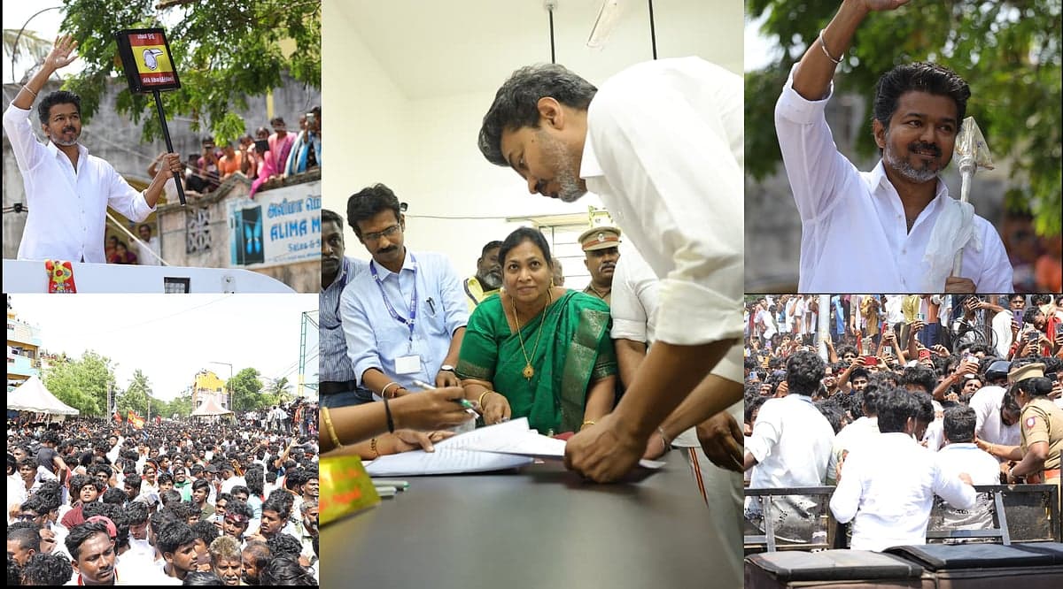 TVK : பெரம்பூரில் வேட்புமனு தாக்கல்; பிரசாரத்தைத் தொடங்கிய விஜய்! | Spot Clicks